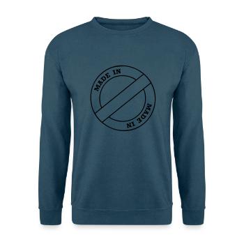made in - Unisex Pullover - Indigoblau - Vorne