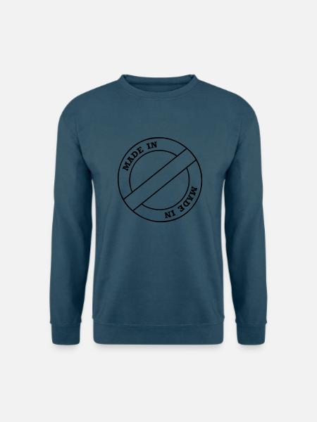 made in - Unisex Pullover - Indigoblau