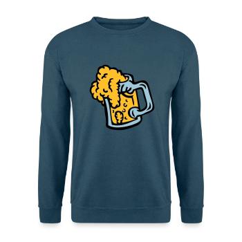 Alkohol, Bier, Bierglas Blende 409 - Unisex Pullover - Indigoblau - Vorne