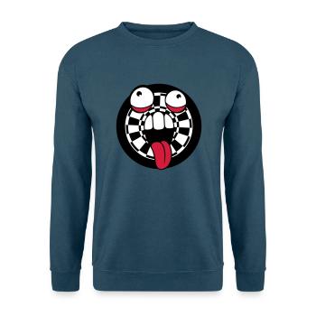 darts spielen verein pfeil zielscheibe verrueckt g - Unisex Pullover - Indigoblau - Vorne
