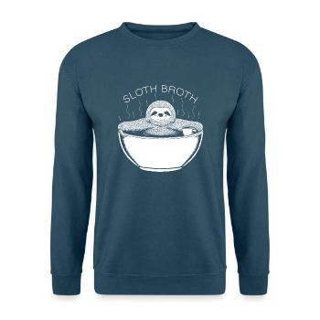 Sloth Broth - Unisex Pullover - Indigoblau - Vorne