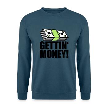 buendel geldscheine dollar gettin money zeichen ge - Unisex Pullover - Indigoblau - Vorne