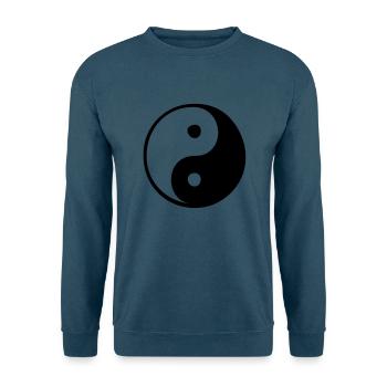 Ying Yang - Unisex Pullover - Indigoblau - Vorne