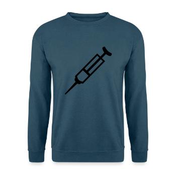 Spritze - Unisex Pullover - Indigoblau - Vorne