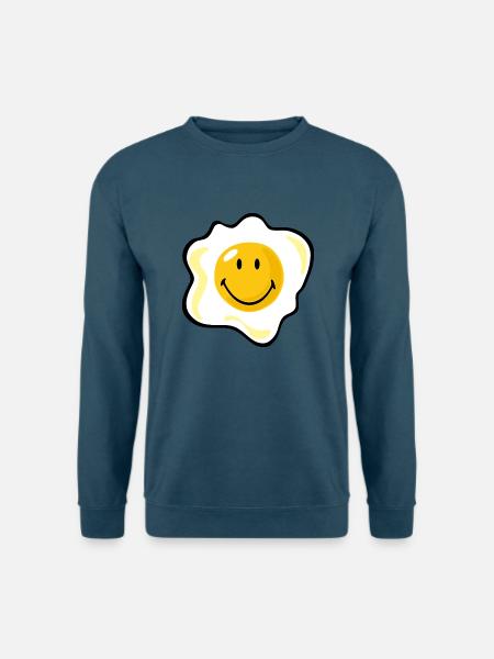Smiley Fried Egg - Unisex Pullover - Indigoblau