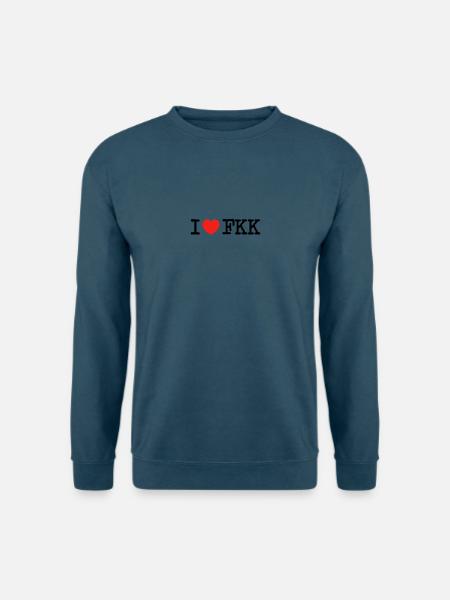 I love FKK - Unisex Pullover - Indigoblau
