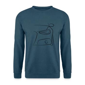 Auto Front Scheinwerfer Tribal - Unisex Pullover - Indigoblau - Vorne