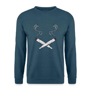 kiffen joints design - Unisex Pullover - Indigoblau - Vorne