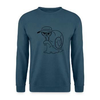 Schnecke lustig böse - Unisex Pullover - Indigoblau - Vorne