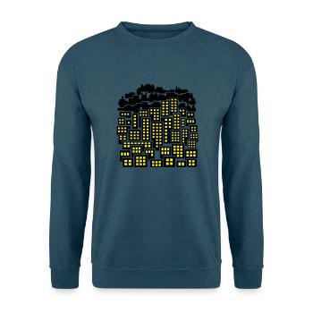 Stadt - Unisex Pullover - Indigoblau - Vorne