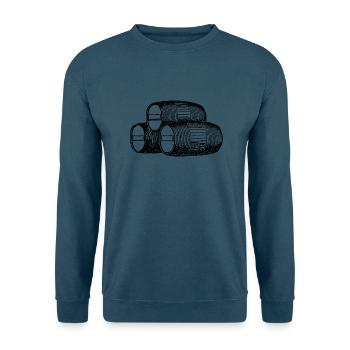 drei-faesser - Unisex Pullover - Indigoblau - Vorne