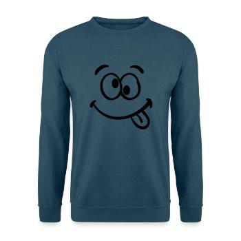 Crazy smile - Unisex Pullover - Indigoblau - Vorne