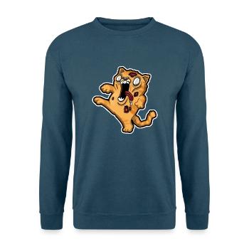 Zombiekatze - Katze will spielen - Unisex Pullover - Indigoblau - Vorne