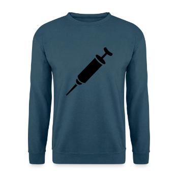 Spritze - Unisex Pullover - Indigoblau - Vorne