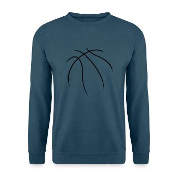 Basketball Outline - Unisex Pullover - Indigoblau - Vorne