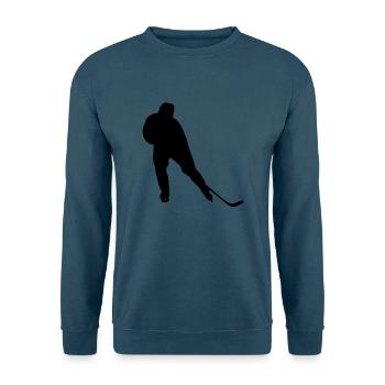 Hockey Player - Unisex Pullover - Indigoblau - Vorne