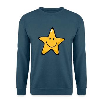 Smiley Star - Unisex Pullover - Indigoblau - Vorne