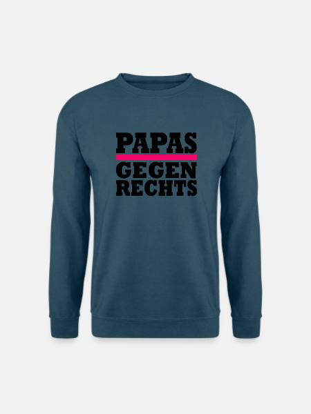 Papas gegen rechts - Unisex Pullover - Indigoblau