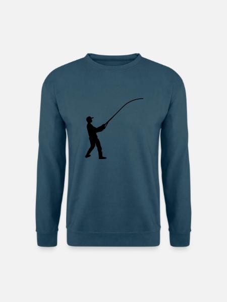 fishing man - Unisex Pullover - Indigoblau