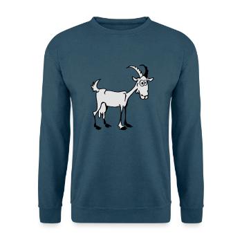 Ziege - Unisex Pullover - Indigoblau - Vorne