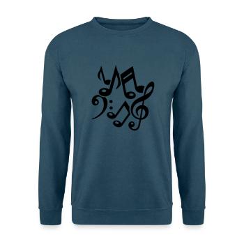 Noten - Unisex Pullover - Indigoblau - Vorne