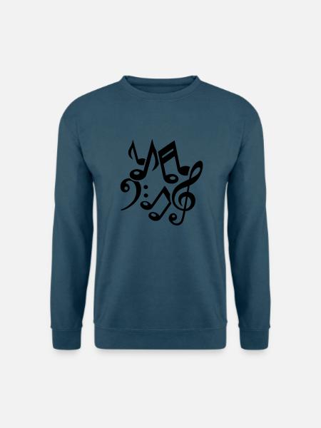 Noten - Unisex Pullover - Indigoblau