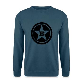 B - Unisex Pullover - Indigoblau - Vorne