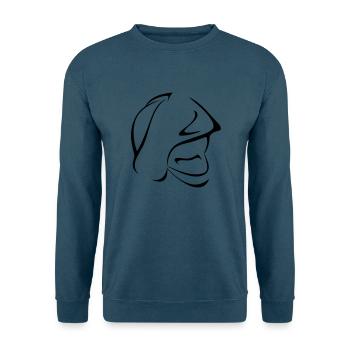 Feuerwehrhelm - Unisex Pullover - Indigoblau - Vorne