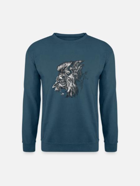löwe1 - Unisex Pullover - Indigoblau