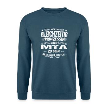 Prinzessin & MTA - Unisex Pullover - Indigoblau - Vorne