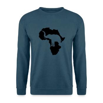 Elefant Africa (Afrika) Spirit of Africa schwarzer - Unisex Pullover - Indigoblau - Vorne