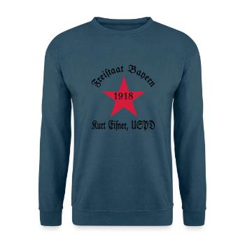 Freistaat Bayern Kurt Eisner (USPD) - Unisex Pullover - Indigoblau - Vorne