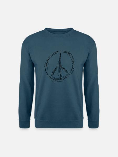 Peace Zeichen/Symbol - Unisex Pullover - Indigoblau
