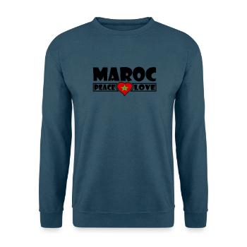 Marokko - Unisex Pullover - Indigoblau - Vorne