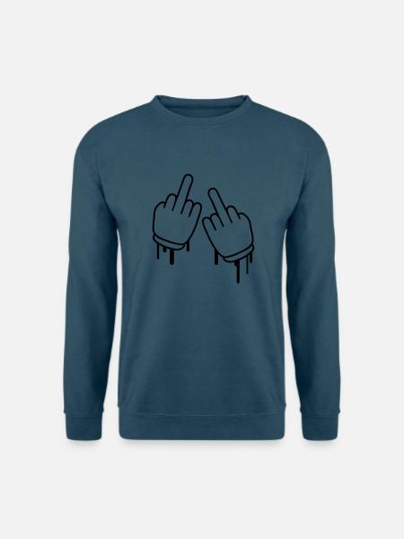 Fuck Off - Unisex Pullover - Indigoblau