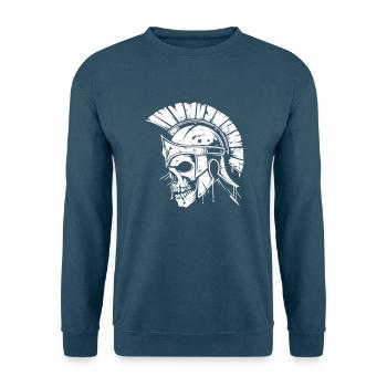 sparta skull - Unisex Pullover - Indigoblau - Vorne