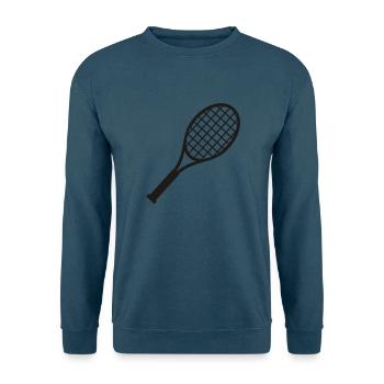 Tennisschläger - Unisex Pullover - Indigoblau - Vorne