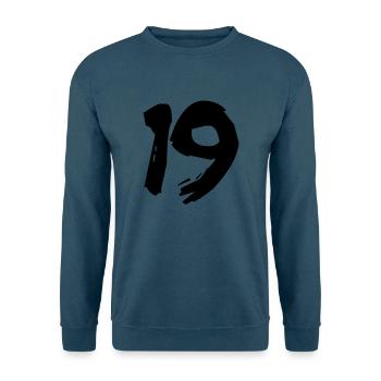 Brushed 19 - Unisex Pullover - Indigoblau - Vorne