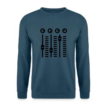 DJ Turntable - Unisex Pullover - Indigoblau - Vorne