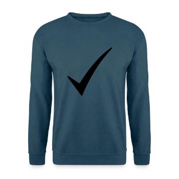 check - Unisex Pullover - Indigoblau - Vorne