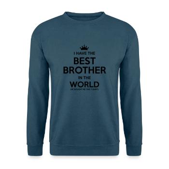 i have the best brother in the world - Unisex Pullover - Indigoblau - Vorne