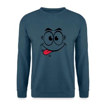 Gesicht Zunge 2 - Unisex Pullover - Indigoblau - Vorne