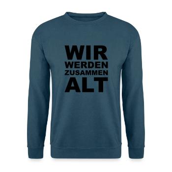 Zusammen alt - Unisex Pullover - Indigoblau - Vorne