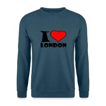 London - Ich Liebe london - i love london - Unisex Pullover - Indigoblau - Vorne
