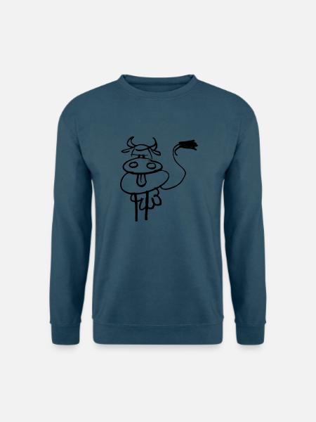 eine Kuh - Unisex Pullover - Indigoblau