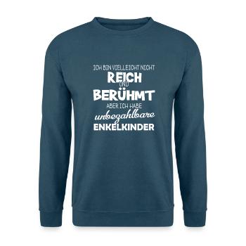 unbezahlbare Enkelkinder - Unisex Pullover - Indigoblau - Vorne