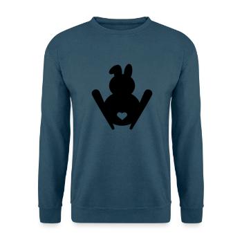 Skihase - Unisex Pullover - Indigoblau - Vorne