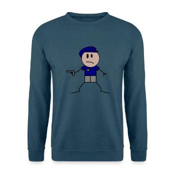 Polizist Cop - Unisex Pullover - Indigoblau - Vorne