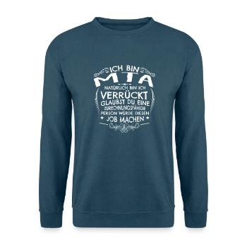 Verrückte MTA - Unisex Pullover - Indigoblau - Vorne