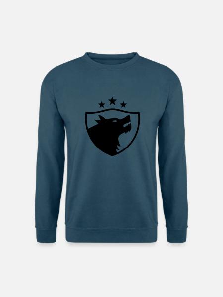 Wolf - Unisex Pullover - Indigoblau